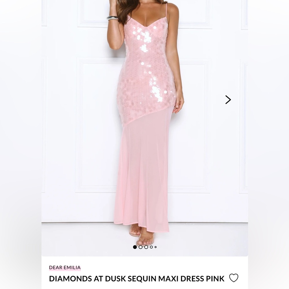 Hello Molly: Diamond At Dusk Sequin Maxi Dress Pink